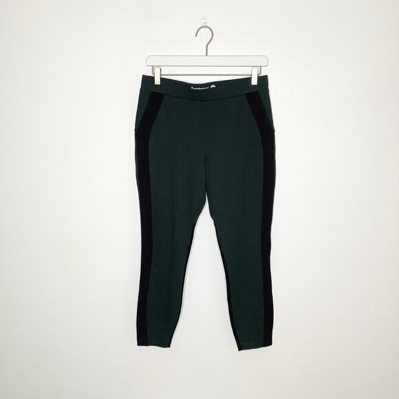 Betabrand Black Green Ponte Knit Yoga Dress Pant Medium Petite - Picture 2 of 11